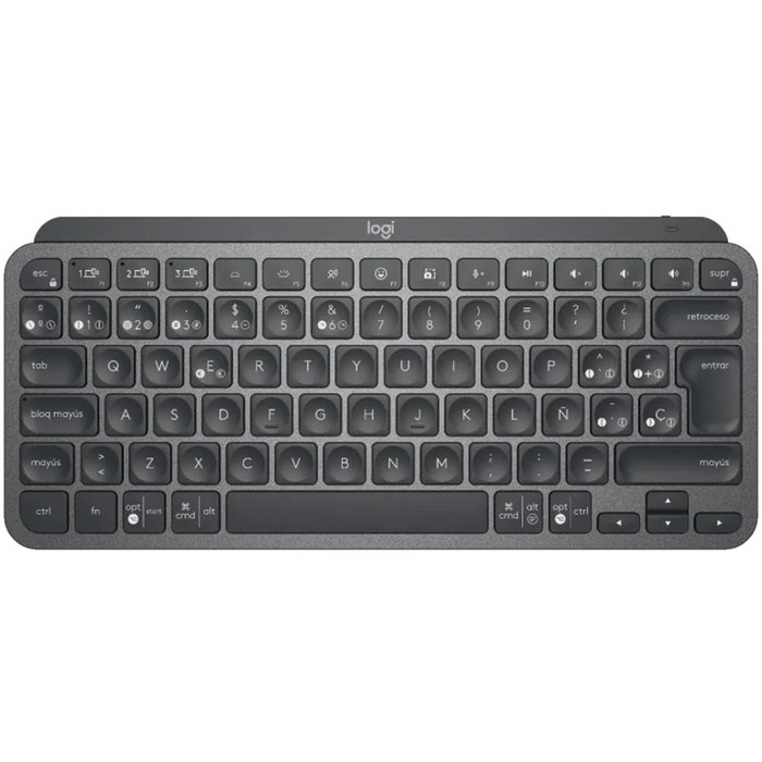 Logitech MX Keys Mini Teclado Inalámbrico Compacto Bluetooth QWERTY Español Grafito - Compatible con Flow, Retroiluminación Inteligente Logitech MX Keys Mini Teclado Inalámbrico Compacto Bluetooth QWERTY Español Grafito - Compatible con Flow, Retroiluminación Inteligente