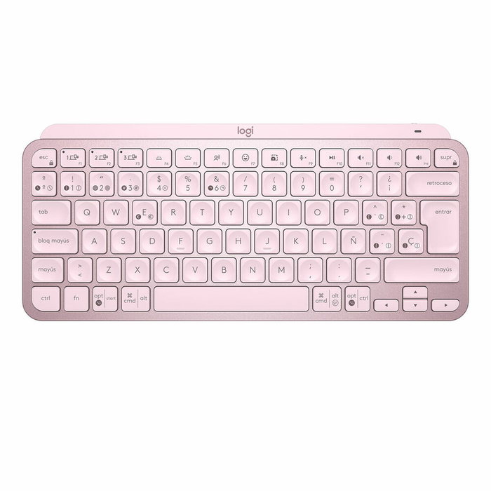 Logitech MX Keys Mini Rosa QWERTY inalámbrico con retroiluminación inteligente Logitech MX Keys Mini Rosa QWERTY inalámbrico con retroiluminación inteligente