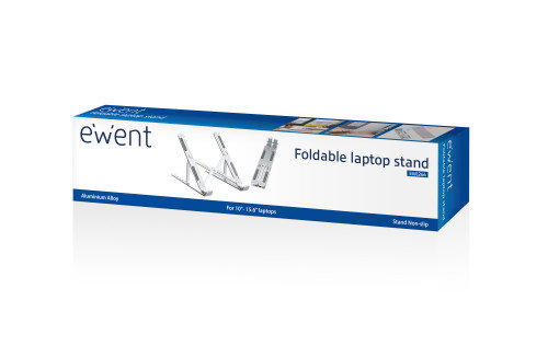 EWENT Soporte Plegable para Portátil EW1266 Plata 10-15.6 pulgadas
