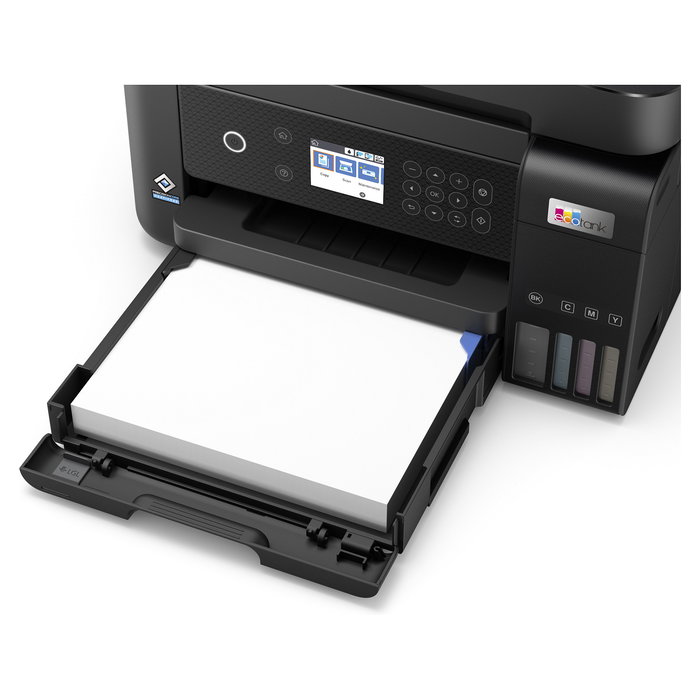 Epson EcoTank ET-3850 Impresora Multifunción A4 con Depósito de Tinta, WiFi, ADF, Duplex, Impresión sin Bordes y Pantalla LCD a Color de 2.4"