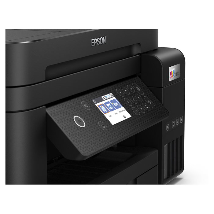 Epson EcoTank ET-3850 Impresora Multifunción A4 con Depósito de Tinta, WiFi, ADF, Duplex, Impresión sin Bordes y Pantalla LCD a Color de 2.4"