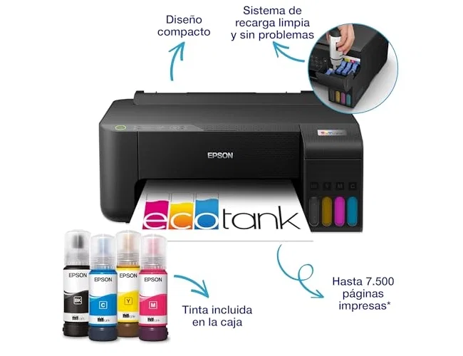Epson EcoTank ET-1810 Impresora de Inyección de Tinta Negro