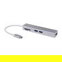 EQUIP Adaptador USB-C a HDMI 2.0, 2x USB 3.0, Lector SD, 4K 30Hz, Cable 0.15m