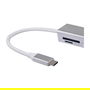 EQUIP Adaptador USB-C a HDMI 2.0, 2x USB 3.0, Lector SD, 4K 30Hz, Cable 0.15m