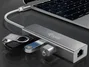 Equip 133481 Adaptador USB-C con Hub USB 3.2 Gen 1 y Gigabit Ethernet Plata