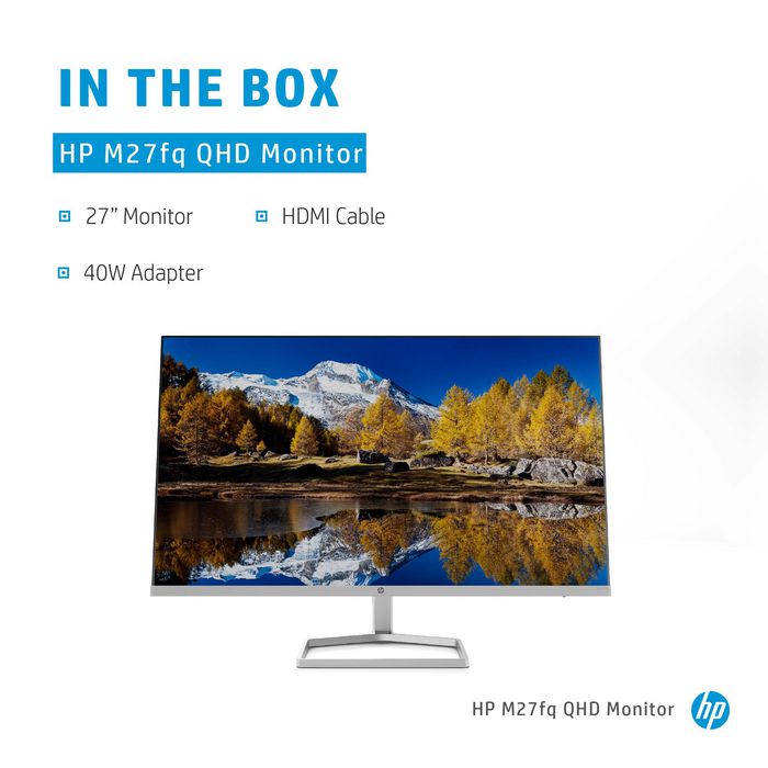 HP M27fq Monitor QHD de 27 pulgadas IPS Plata