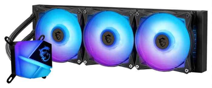 MSI MAGCORELIQUID C360 Refrigeración Líquida Todo en Uno Negro Compatible con LGA 1700, AM4 y más