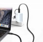 Ewent Cable USB EW9918 2 en 1 USB-C Negro 1 m