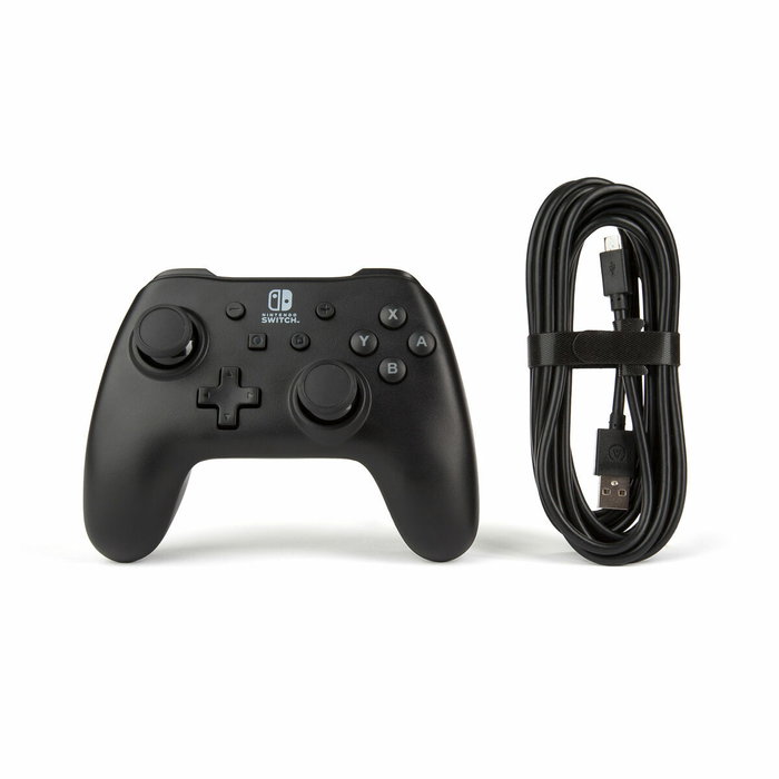 PowerA Mando Gaming con Cable USB para Nintendo Switch, Negro Mate