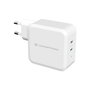 Conceptronic ALTHEA08W Cargador USB-C GaN 100W de 2 Puertos Blanco