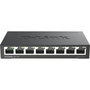 D-Link DGS-108/E Switch Gigabit de 8 puertos Negro