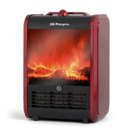 Orbegozo CM 9015 Chimenea Eléctrica Roja 1500W