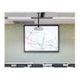 EQUIP Soporte Universal de Pared y Techo para Proyector, Hasta 20kg, -8 a 8 grados Giro, -15 a 15 grados Inclinación, Ajustable, Color Blanco