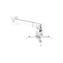 EQUIP Soporte Universal de Pared y Techo para Proyector, Hasta 20kg, -8 a 8 grados Giro, -15 a 15 grados Inclinación, Ajustable, Color Blanco