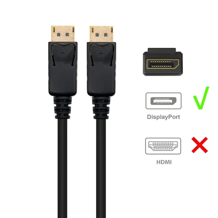 Ewent EC1406 Cable DisplayPort 2 m Negro