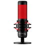 Kingston HyperX QuadCast Micrófono USB para Gaming PC, PS5, PS4, Mac, Negro-Rojo con Iluminación LED Roja, Cable de 3 m, Negro y Rojo