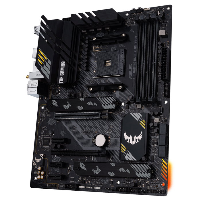 ASUS TUF GAMING B550-PLUS WiFi II (AMD AM4 ATX) Placa Base Gaming, AMD B550, Socket AM4, DDR4 128GB, Wi-Fi 6, Bluetooth 5.2, USB 3.2, 2.5Gb LAN, PCIe 4.0 ASUS TUF GAMING B550-PLUS WiFi II (AMD AM4 ATX) Placa Base Gaming, AMD B550, Socket AM4, DDR4 128GB, Wi-Fi 6, Bluetooth 5.2, USB 3.2, 2.5Gb LAN, PCIe 4.0