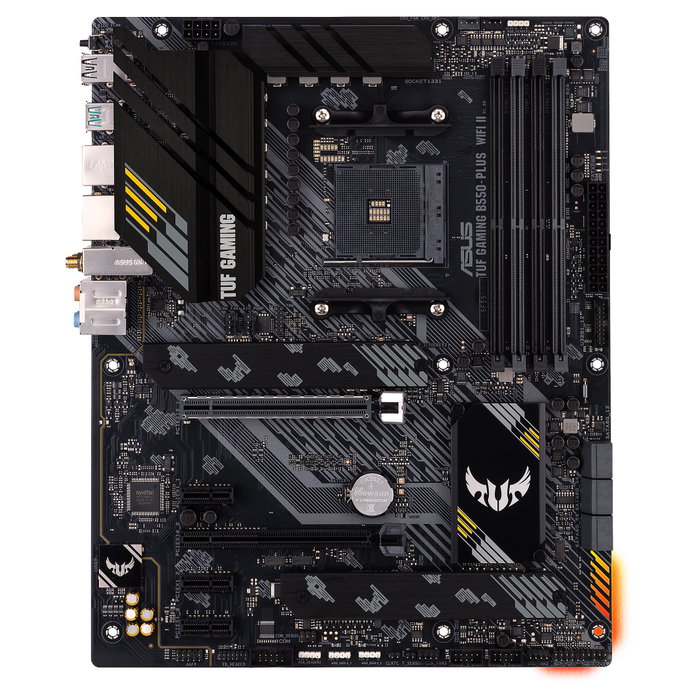 ASUS TUF GAMING B550-PLUS WiFi II (AMD AM4 ATX) Placa Base Gaming, AMD B550, Socket AM4, DDR4 128GB, Wi-Fi 6, Bluetooth 5.2, USB 3.2, 2.5Gb LAN, PCIe 4.0 ASUS TUF GAMING B550-PLUS WiFi II (AMD AM4 ATX) Placa Base Gaming, AMD B550, Socket AM4, DDR4 128GB, Wi-Fi 6, Bluetooth 5.2, USB 3.2, 2.5Gb LAN, PCIe 4.0