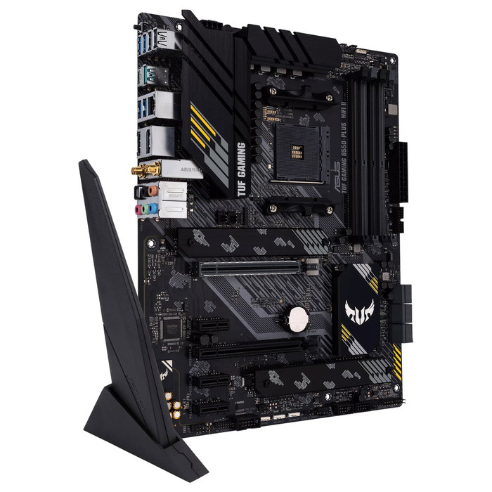 ASUS TUF GAMING B550-PLUS WiFi II (AMD AM4 ATX) Placa Base Gaming, AMD B550, Socket AM4, DDR4 128GB, Wi-Fi 6, Bluetooth 5.2, USB 3.2, 2.5Gb LAN, PCIe 4.0 ASUS TUF GAMING B550-PLUS WiFi II (AMD AM4 ATX) Placa Base Gaming, AMD B550, Socket AM4, DDR4 128GB, Wi-Fi 6, Bluetooth 5.2, USB 3.2, 2.5Gb LAN, PCIe 4.0
