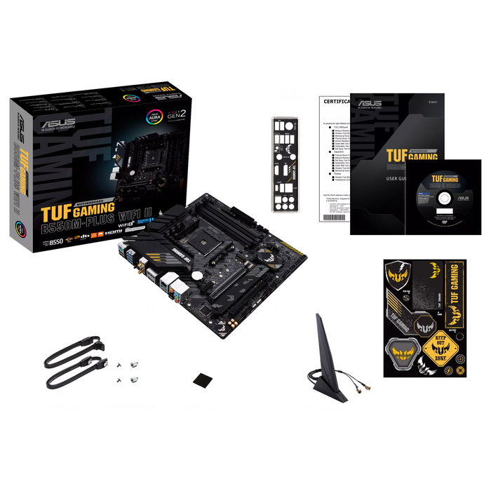 Asus TUF GAMING B550M-PLUS WIFI II Micro ATX AMD B550 Asus TUF GAMING B550M-PLUS WIFI II Micro ATX AMD B550
