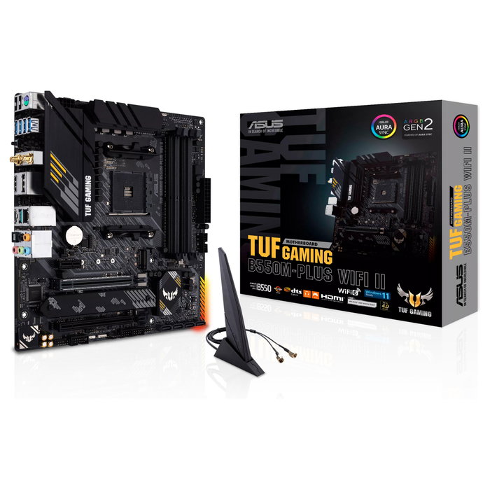 Asus TUF GAMING B550M-PLUS WIFI II Micro ATX AMD B550 Asus TUF GAMING B550M-PLUS WIFI II Micro ATX AMD B550