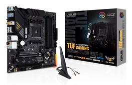 ASUS TUF GAMING B550M-PLUS WiFi II, Placa Base micro ATX AMD B550, Socket AM4, Wi-Fi 6 (802.11ax), Bluetooth 5.2, 2x M.2, HDMI, DisplayPort