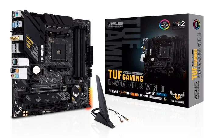 Asus TUF GAMING B550M-PLUS WIFI II Micro ATX AMD B550 Asus TUF GAMING B550M-PLUS WIFI II Micro ATX AMD B550