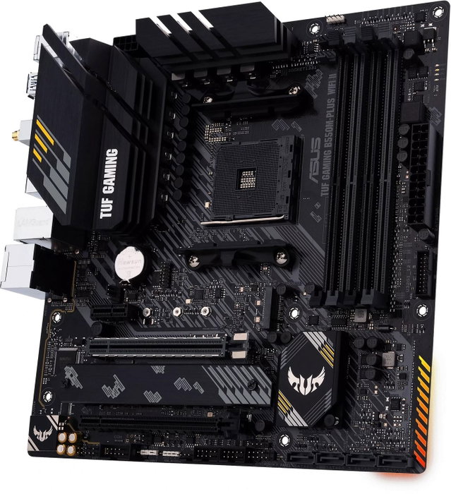 Asus TUF GAMING B550M-PLUS WIFI II Micro ATX AMD B550 Asus TUF GAMING B550M-PLUS WIFI II Micro ATX AMD B550