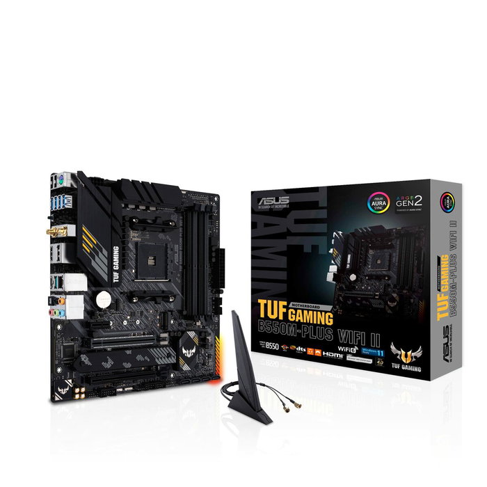 Asus TUF GAMING B550M-PLUS WIFI II Micro ATX AMD B550 Asus TUF GAMING B550M-PLUS WIFI II Micro ATX AMD B550