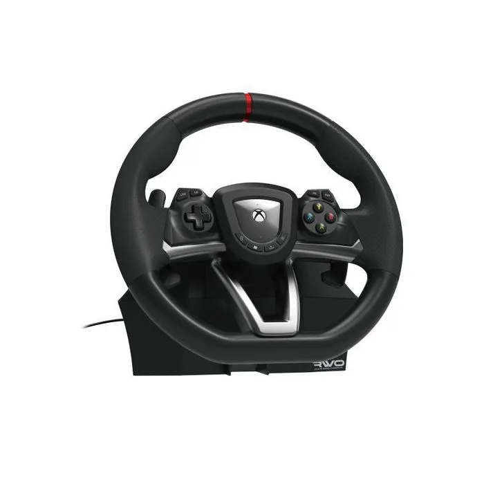 Hori Volante de Carreras Overdrive con Pedales Incluidos, Compatible con PC y Xbox - Negro Hori Volante de Carreras Overdrive con Pedales Incluidos, Compatible con PC y Xbox - Negro