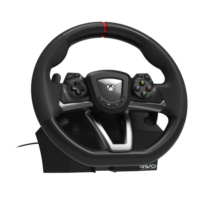 Hori Volante de carreras Overdrive con pedales, Negro