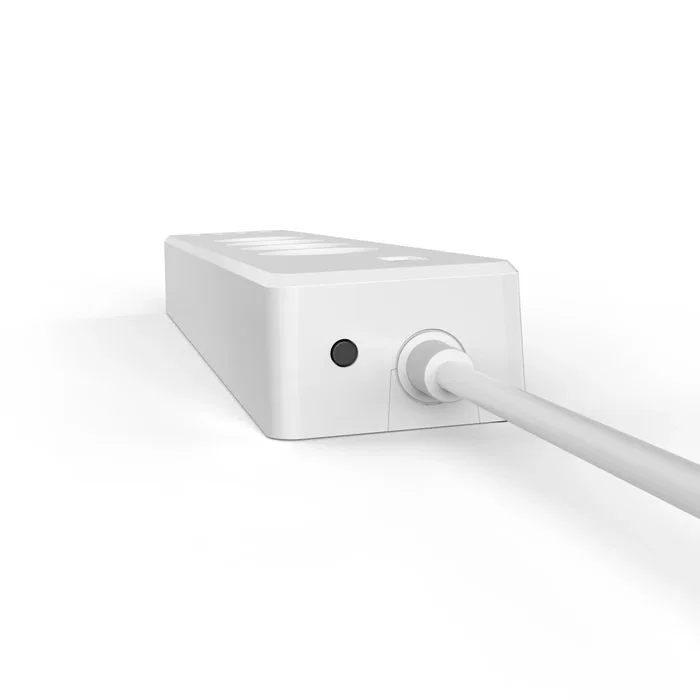 Hama Regleta Inteligente WiFi 4 Enchufes y 4 Puertos USB, Control por App y Voz con Alexa y Google, Sin Hub, Protección Sobrecarga, Blanco