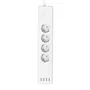 Hama Regleta Inteligente WiFi 4 Enchufes y 4 Puertos USB, Control por App y Voz con Alexa y Google, Sin Hub, Protección Sobrecarga, Blanco