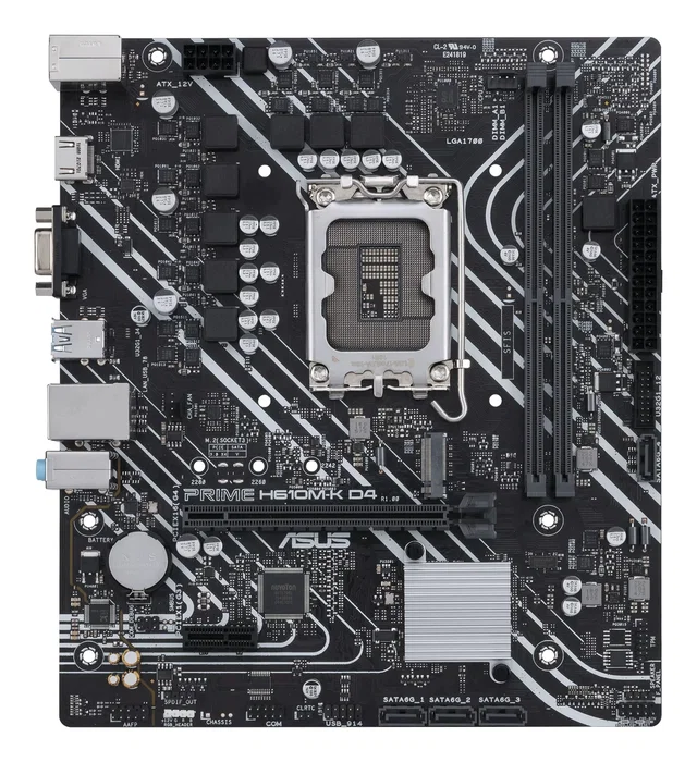 Asus Prime H610M-K D4 Micro ATX DDR4 LGA 1700 Asus Prime H610M-K D4 Micro ATX DDR4 LGA 1700