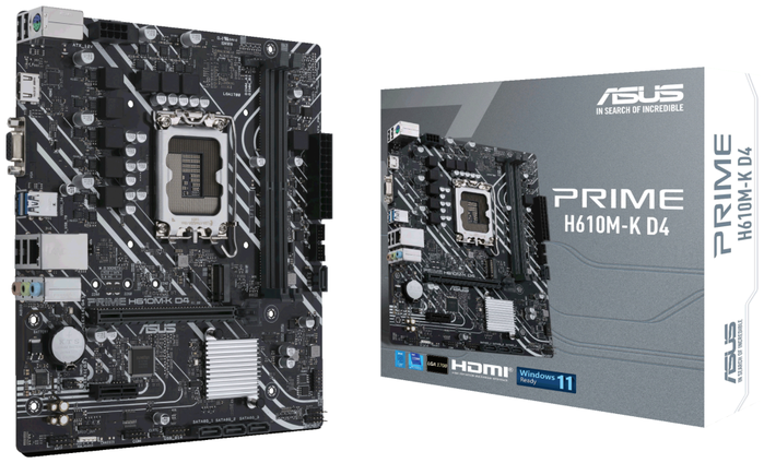 Asus PRIME H610M-K D4 Micro ATX DDR4 LGA 1700