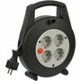Brennenstuhl Vario Line 4 Vías Tambor de Cable 5m Negro / Claro