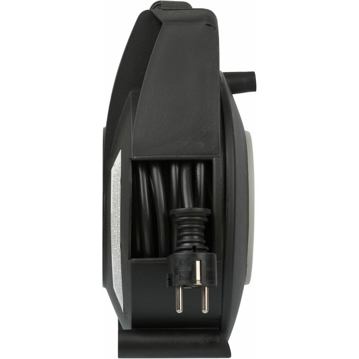 Brennenstuhl Vario Line 4 Vías Tambor de Cable 5m Negro / Claro
