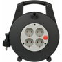 Brennenstuhl Vario Line 4 Vías Tambor de Cable 5m Negro / Claro
