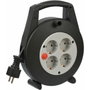Brennenstuhl Vario Line 4 Vías Tambor de Cable 5m Negro / Claro