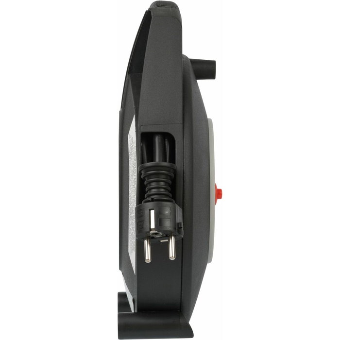 Brennenstuhl Vario Line 4 Vías Tambor de Cable 5m Negro / Claro