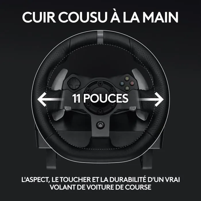 Logitech G920 Driving Force Volante de Carreras con Pedales para Xbox One y PC