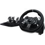 Logitech G920 Driving Force Volante Gaming con Force Feedback, 900° Rotación, Pedales (Acelerador, Freno, Embrague), Compatible con Xbox One y PC, Ref: 941-000123