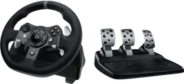 Logitech G920 Driving Force Controller para Xbox y PC, Volante de Carreras con FFB y Pedales, Color Negro - 941-000123