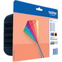 Brother LC223VALBP Pack de 4 Cartuchos de Tinta Original (Negro, Cian, Magenta, Amarillo)