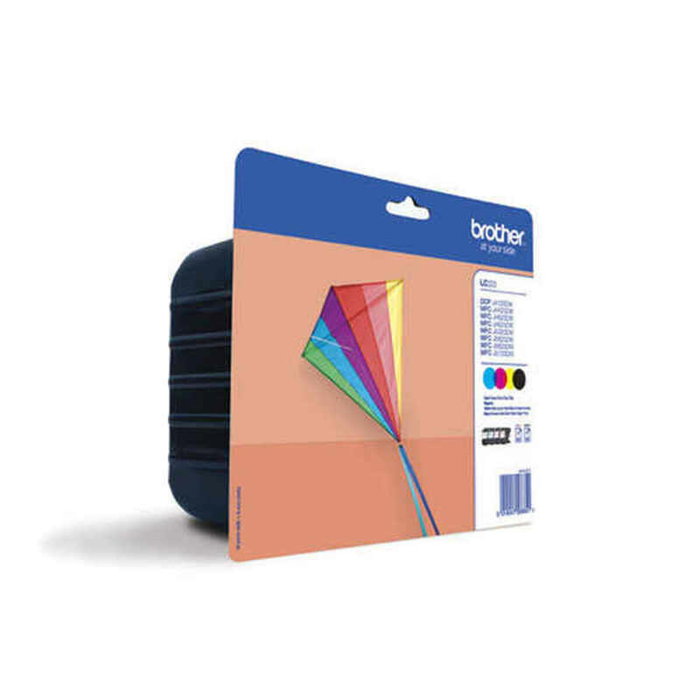 Brother LC223VALBP Pack de 4 Cartuchos de Tinta Original (Negro, Cian, Magenta, Amarillo)