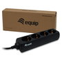 Equip 333281 Regleta de 4 salidas AC, Negro
