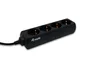 Equip 333281 Regleta/Adaptador de Cable 4 Tomas AC, 1.1 m, Tipo F (C14 IEC320 a Shuko), 2200 W, 100-240 V, Negro