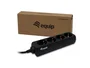 Equip 333281 Regleta/Adaptador de Cable 4 Tomas AC, 1.1 m, Tipo F (C14 IEC320 a Shuko), 2200 W, 100-240 V, Negro