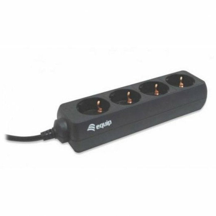 Equip 333281 Regleta de 4 salidas AC, Negro