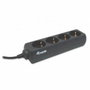 Equip 333281 Regleta de 4 salidas AC, Negro
